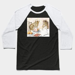 Plaster Food - The Tale of Two Bad Mice - Beatrix Potter Baseball T-Shirt